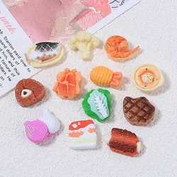 10pcs/lot Cute Food Miniature Simulation Flatback Resin Cabochon Fit Phone Decoration DIY Jewelry Accessories
