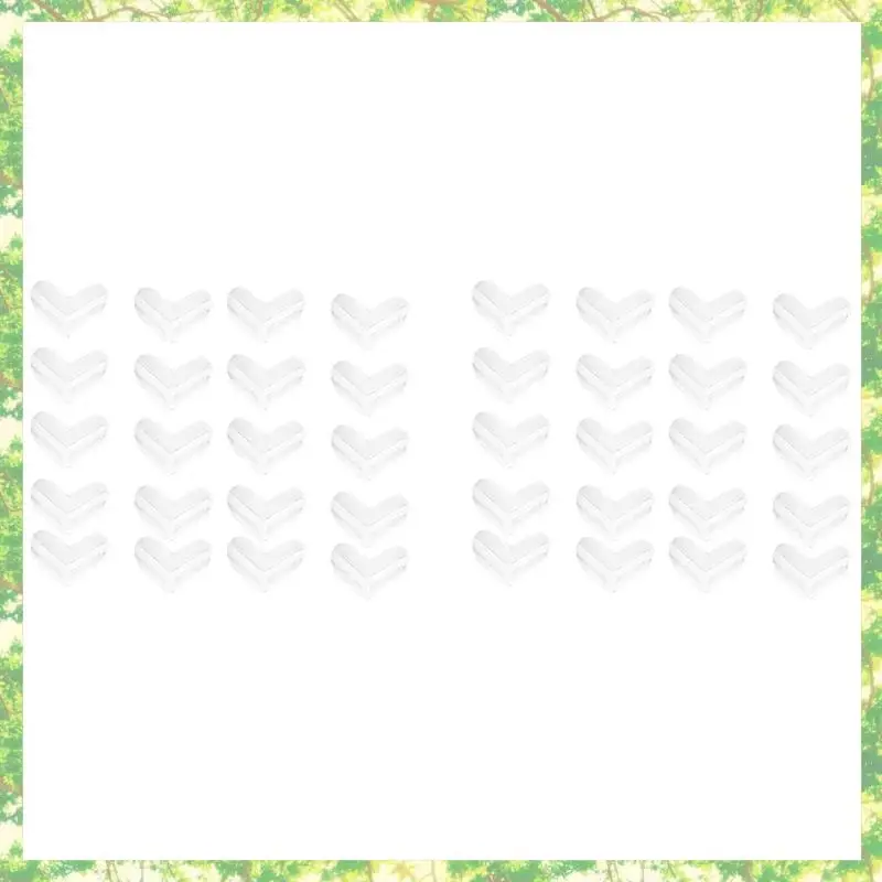 

Eco-Friendly-40 Pack Corner Guards Clear Corner Protectors Stop Child Head Injuries Tables, Furniture & Sharp Corners (L-Shaped)