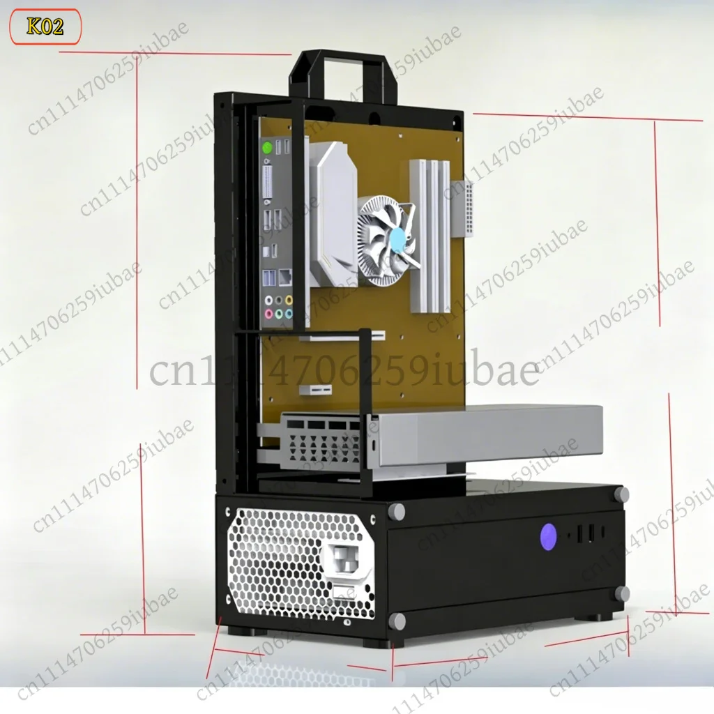 Open Frame PC Case 240 360 Liquid Air Cooling Rack ATX MATX Vertical GPU Mini Desktop, Replacement Parts