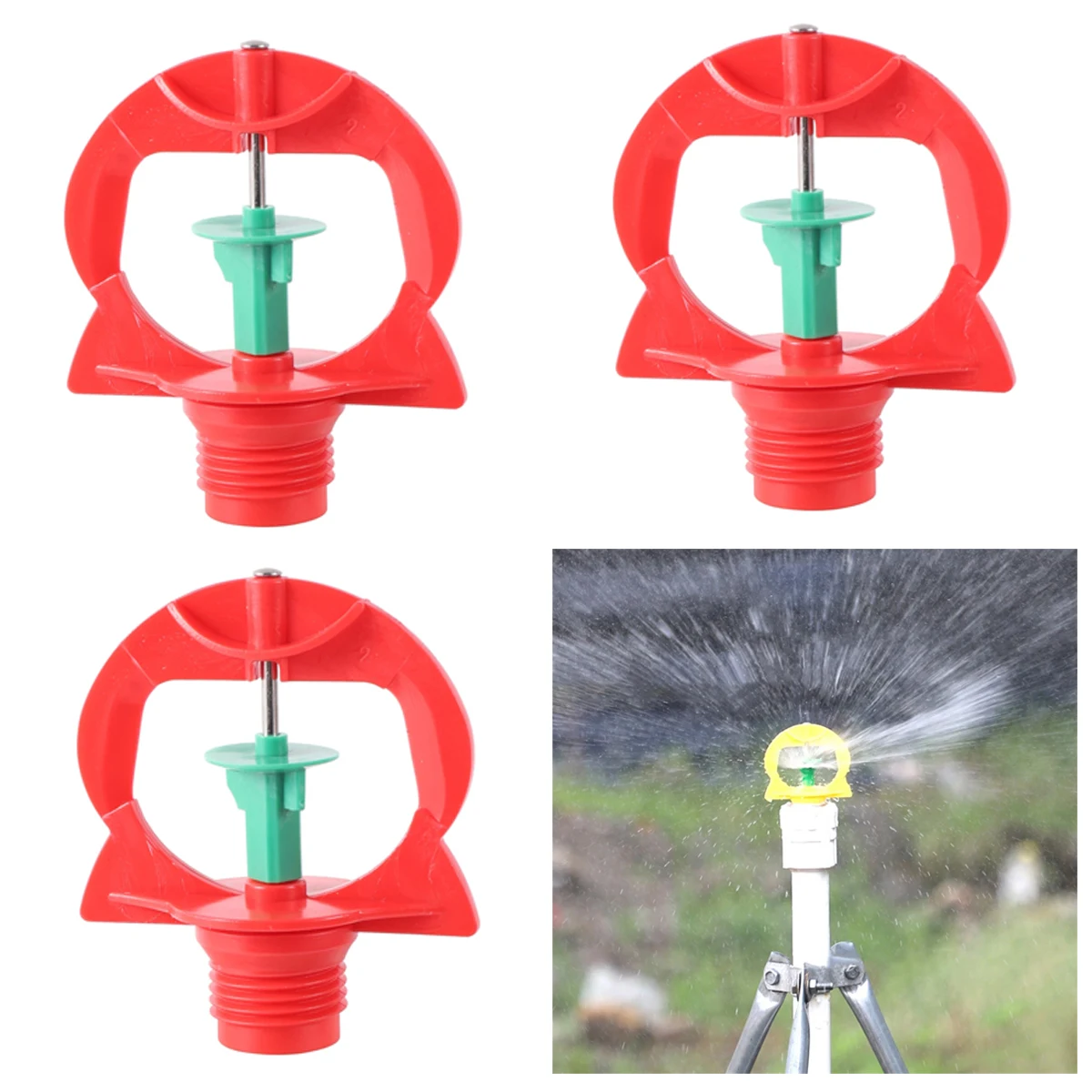 

30 шт. автоматические вращающиеся на 360 градусов спринклерные насадки 1/2 "наружная резьба головка-бабочка садовый газон ирригационные головки микрораспылителя