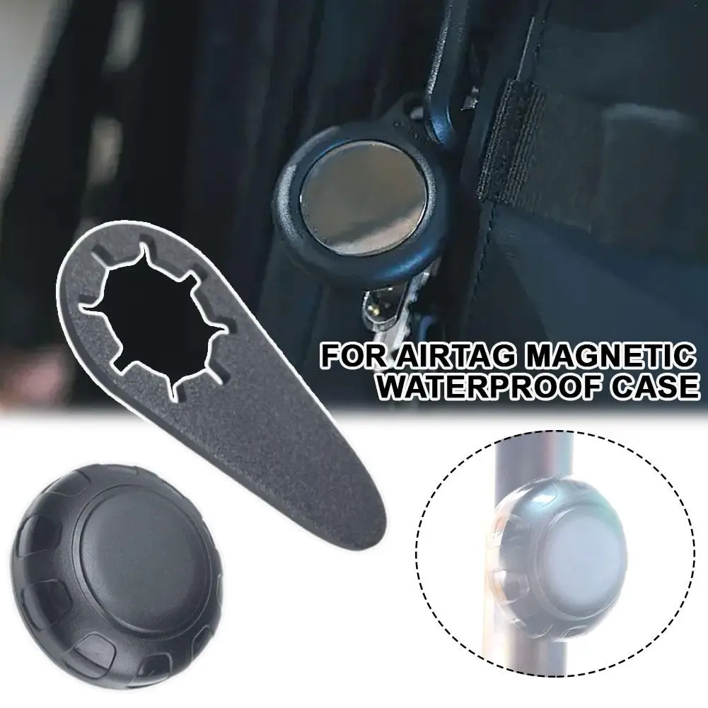 For Airtag Magnetic Waterproof Protective Magnet Adsorption Holder For Airtag Gps Tracker Cover Q8e5
