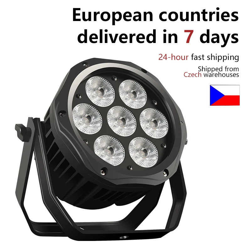 AICPOSE LED 7x12W RGBW /7x18W 6 en 1 Par lumière effet DMX scène professionnelle DJ noël couleur publique lumière extérieure Waterpro