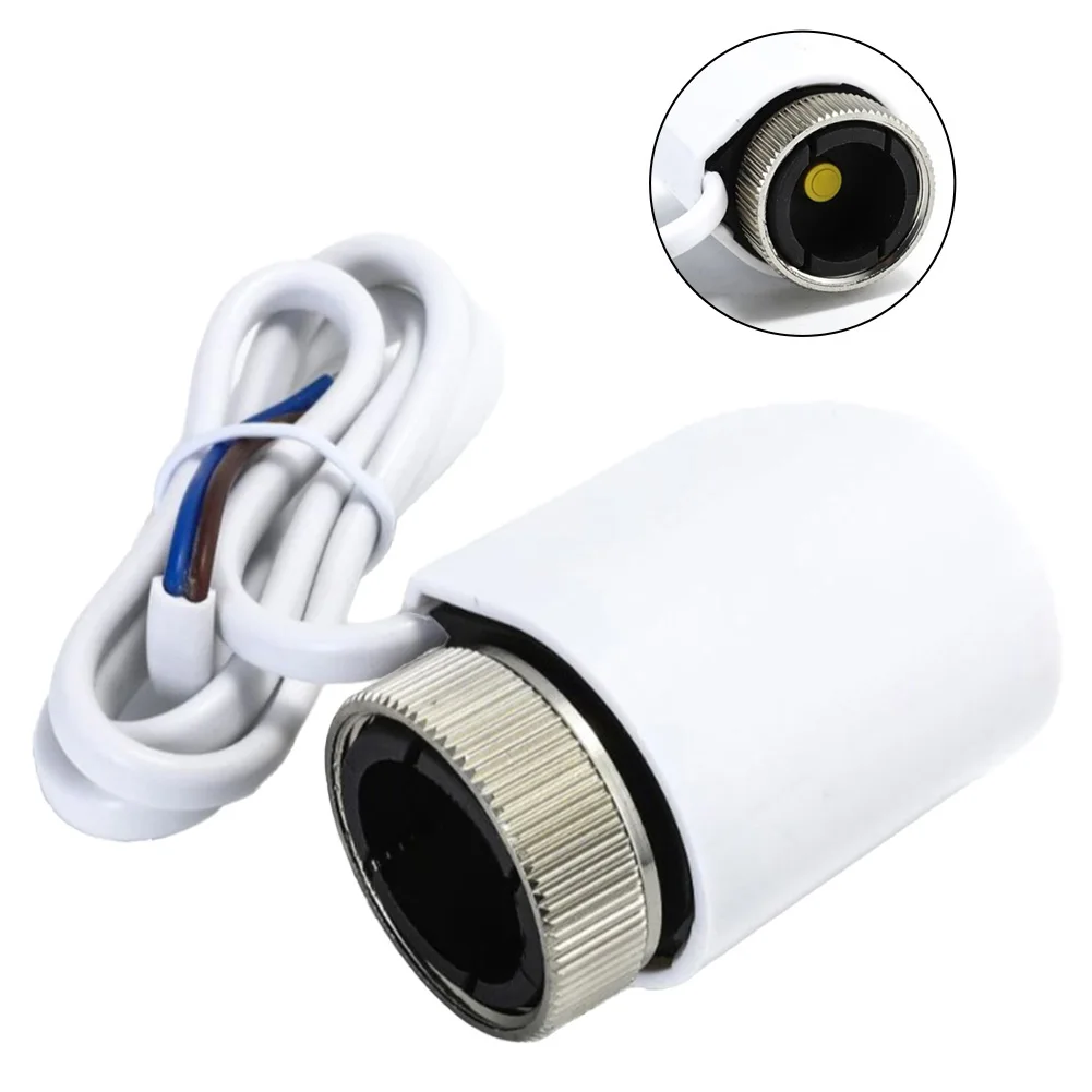 2pcs AC230V *1 5mm Electric Thermal Actuator Compatible with Programmable Controllers for Floor Heating Radiator Valves