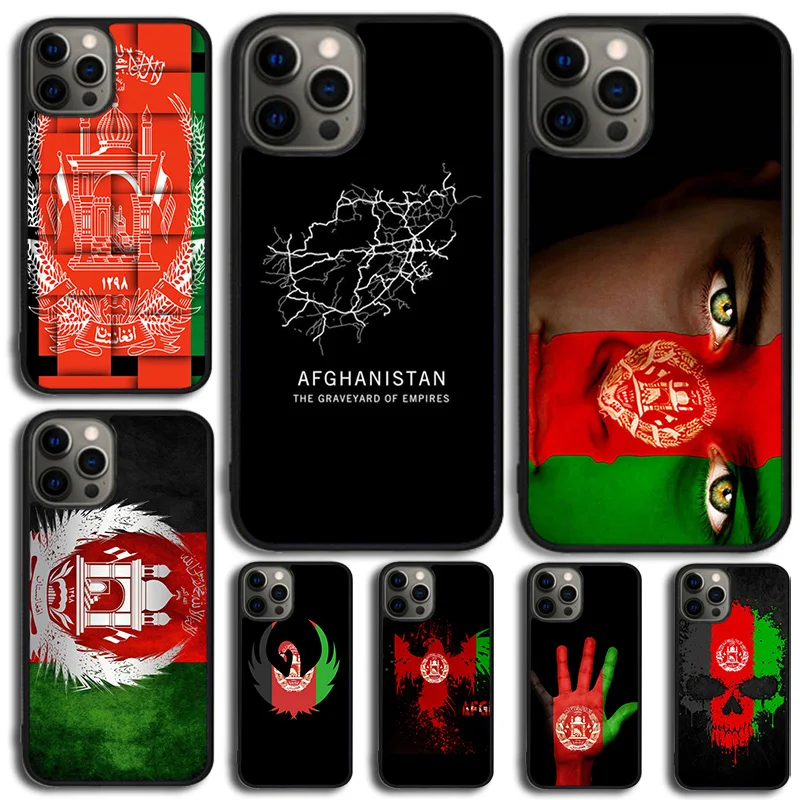 Afghan Afghanistan  Flag Freedom Phone Case For iPhone 15 16 14 XR XS 11 12 13 Mini Pro MAX Plus