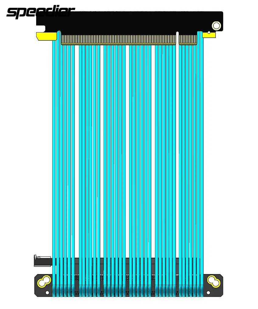 Riser PCIe 4.0 x16 Graphics Card Extension Cable Gen4 High Speed 16GT/S Riser Cable Dual/Double Reverse ITX A4 Mini PC Case