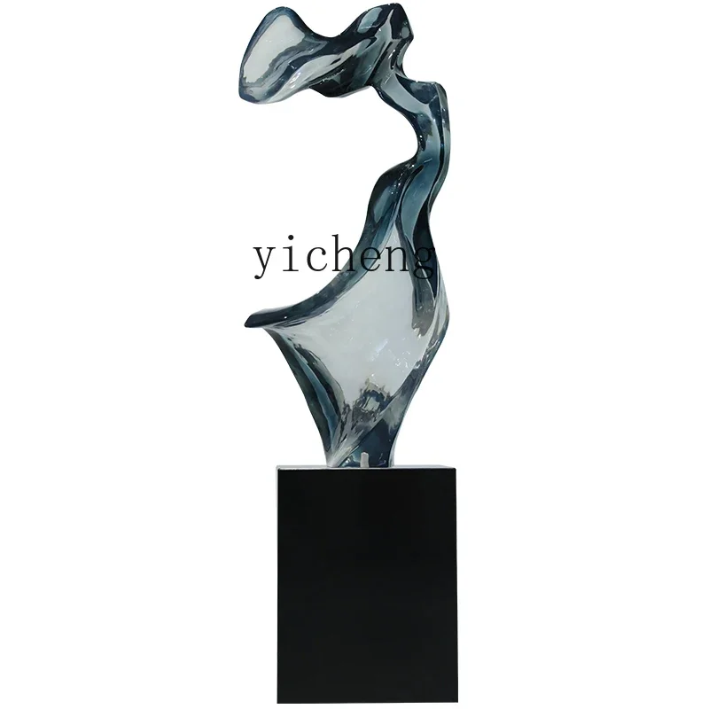 

TQH Modern Abstract Resin Entrance Large Sculpture Ornament Hotel Lobby Soft Decoration Crafts