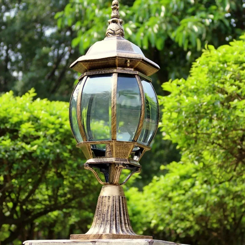 

European waterproof outdoor column , garden wall lamp, garden lamp, villa landscape lamp, pumpkin gate pillar l