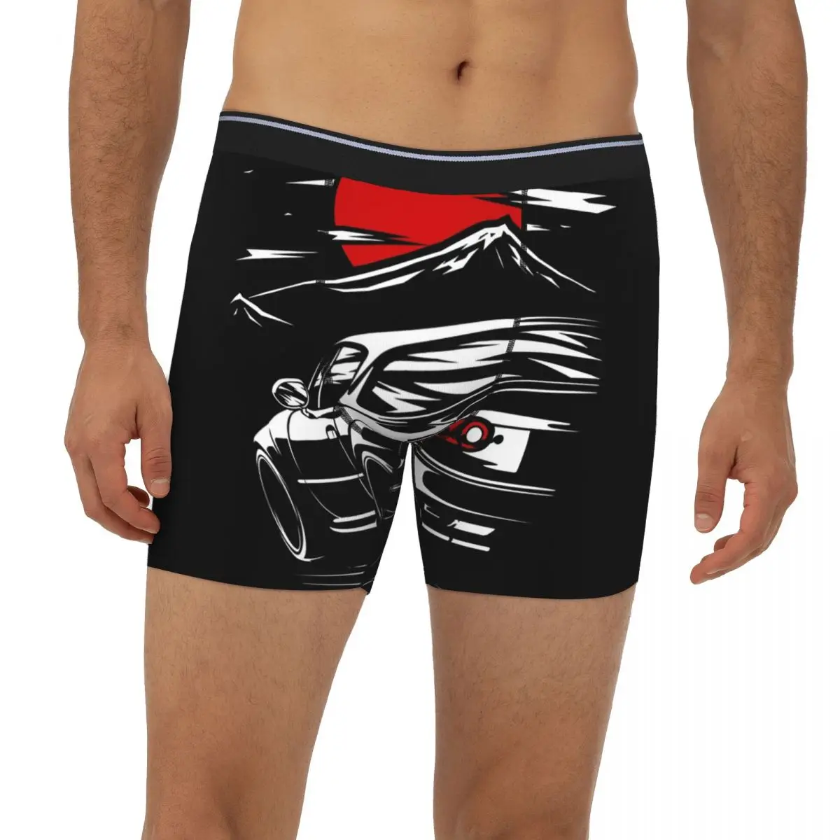 

Mazda MX-5 Miata Long Boxer Underpants Short Men's Panties Soft Underwear for Homme Man Boyfriend Gift