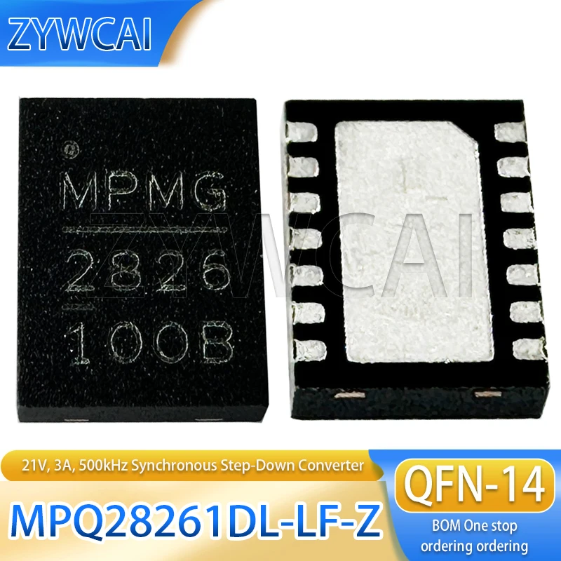 

MPQ28261DL-LF-Z QFN 2826 2PCS DC-DC Power Management Chip MPQ28261DL 21V, 3A, 500kHz Synchronous Step-Down Converter