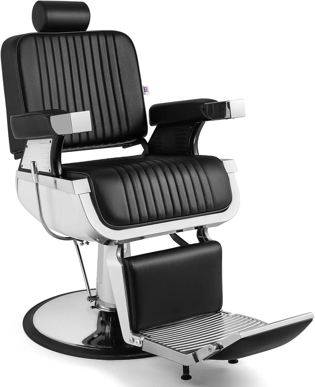 

Black Hydraulic Recline Barber Chair for Salon Stylist Haircut Tattoo Setup