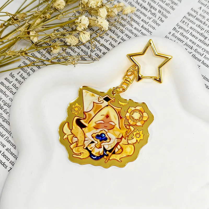 أنيمي كوكي تشغيل المملكة تأثيري مفتاح سلسلة شخصية كرتونية على ظهره قلادة سلسلة مفاتيح مصنوعة من الأكريليك مجوهرات اكسسوارات