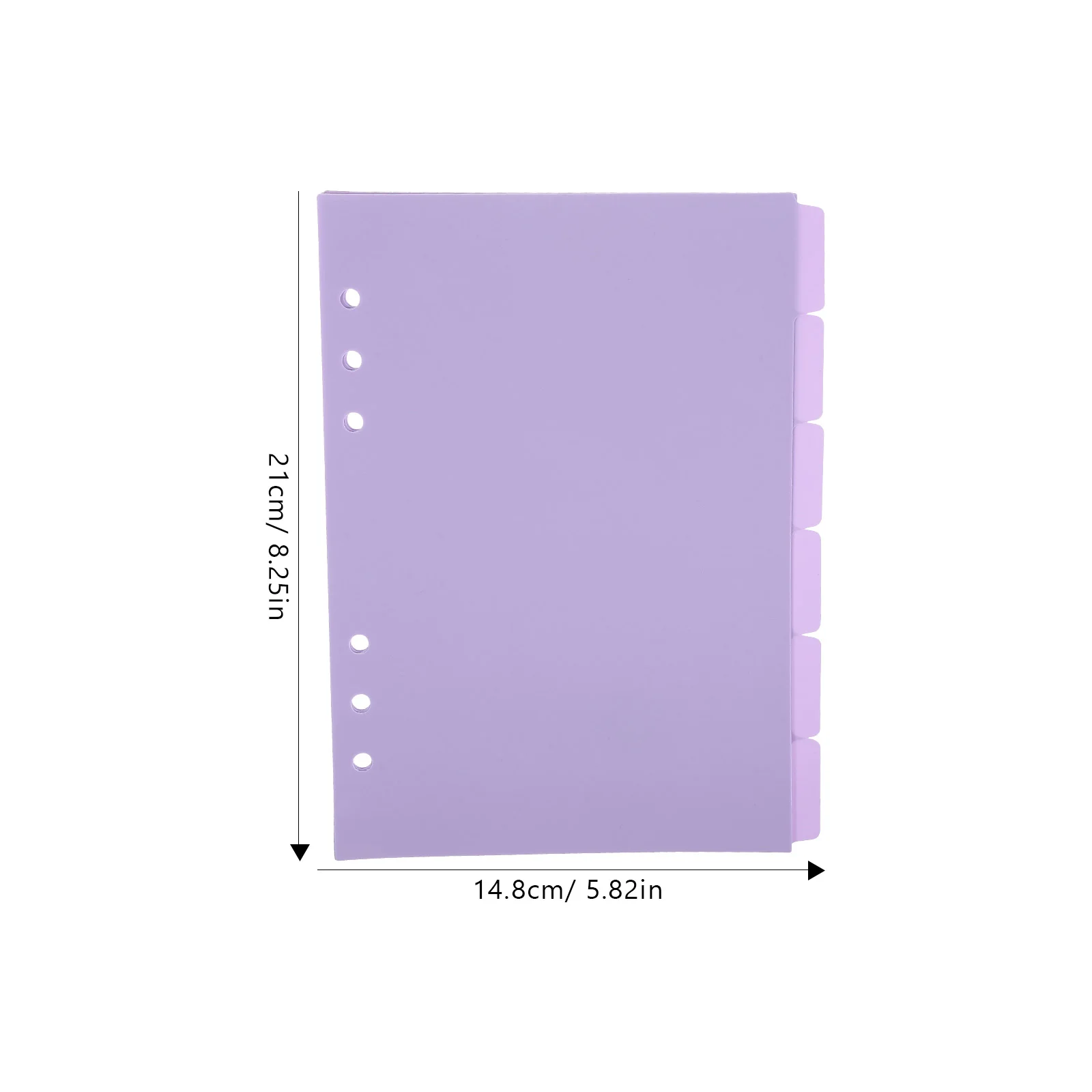 6 Pcs Folder Handbook Classification Management Index Pagination Color A5 Size Office Divider Binder Dividers Pp Paper
