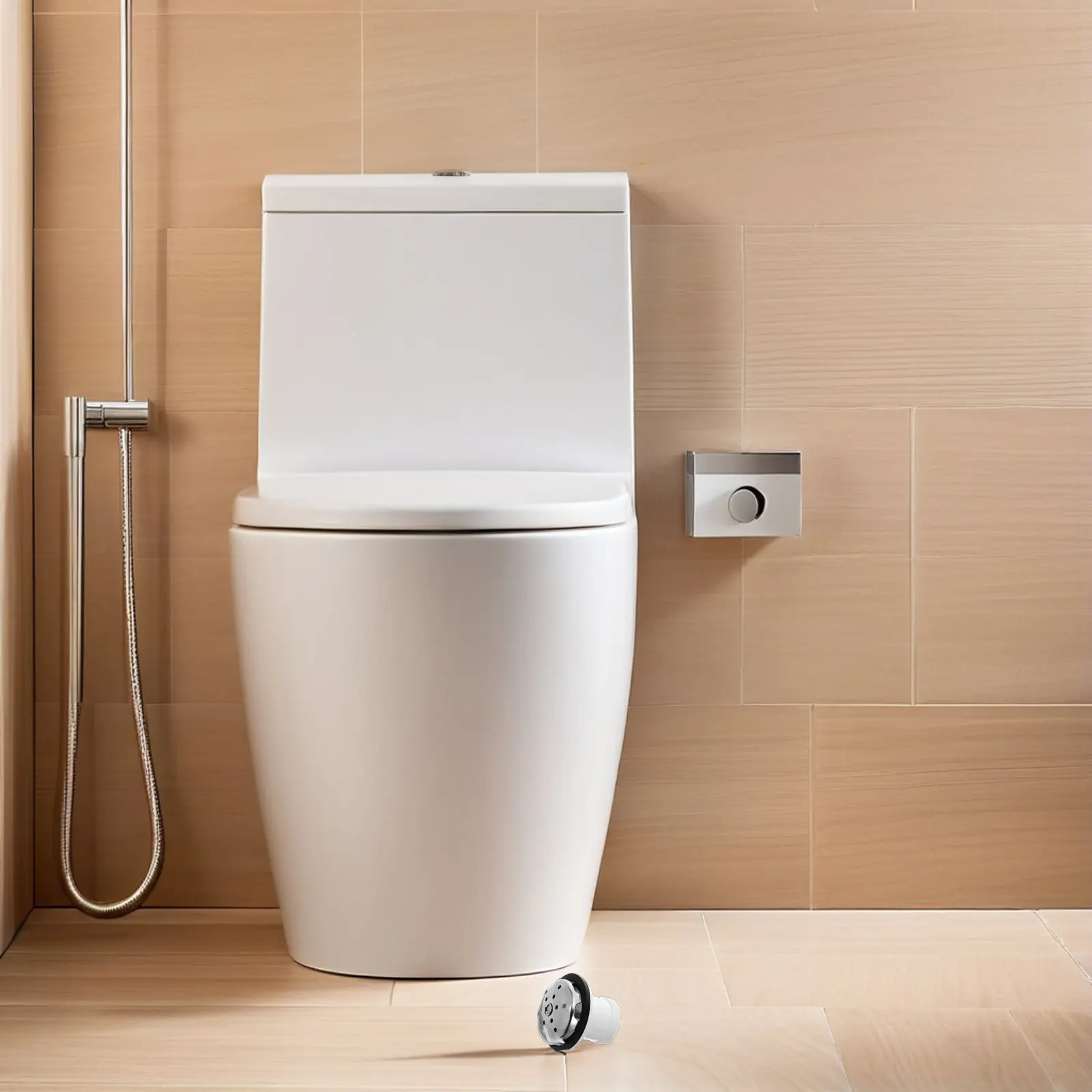 

Urinal Drain Outlet Assembly Stainless Steel and Plastic Drain Elbow Fitting for High-Traffic Public Restrooms Hotels Malls