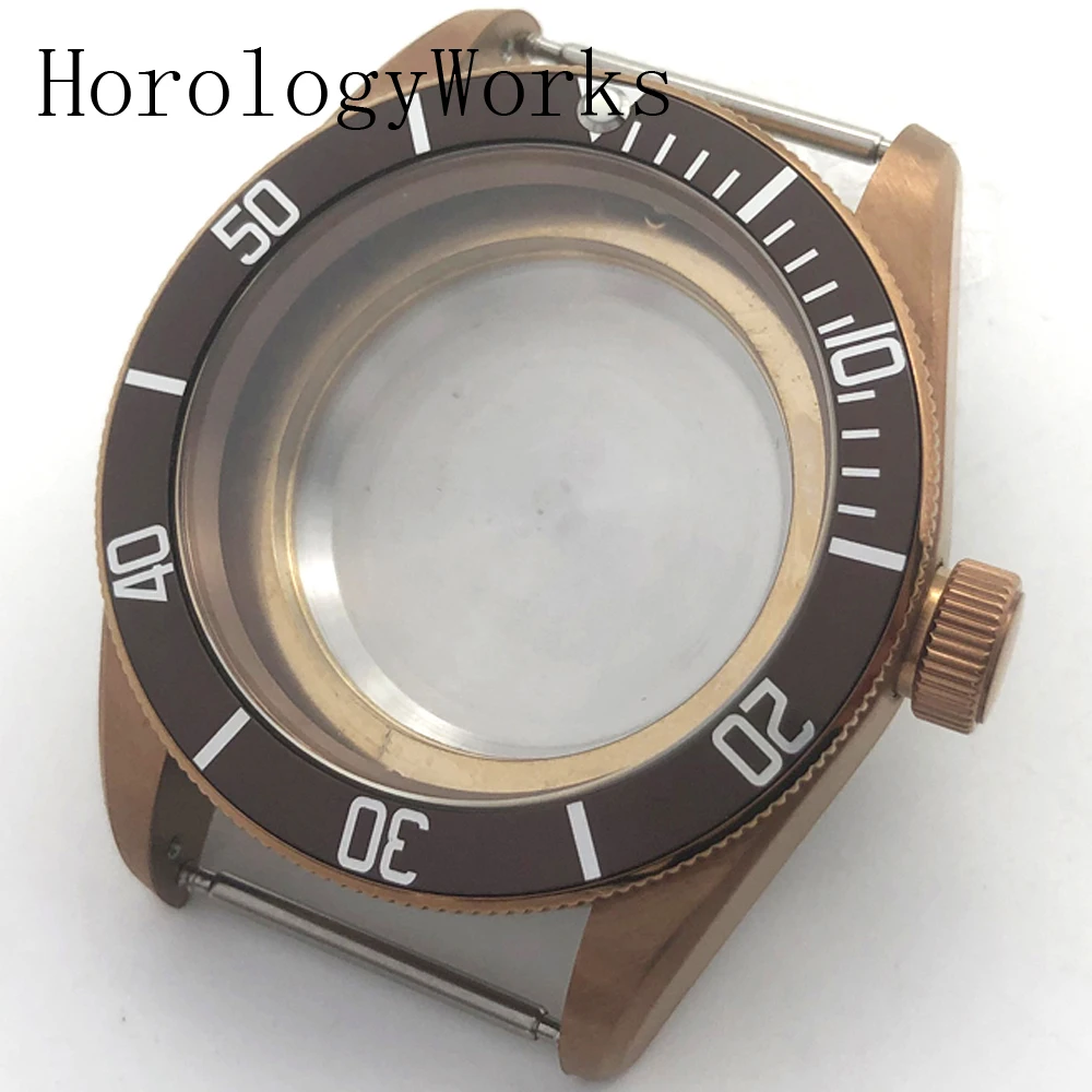 41mm Case Sapphire Glass Fit NH35/NH36 ETA2836 Miyota8205/8215/821A Mingzhu2813/3804 Movement Silver Coffee Black Red Blue