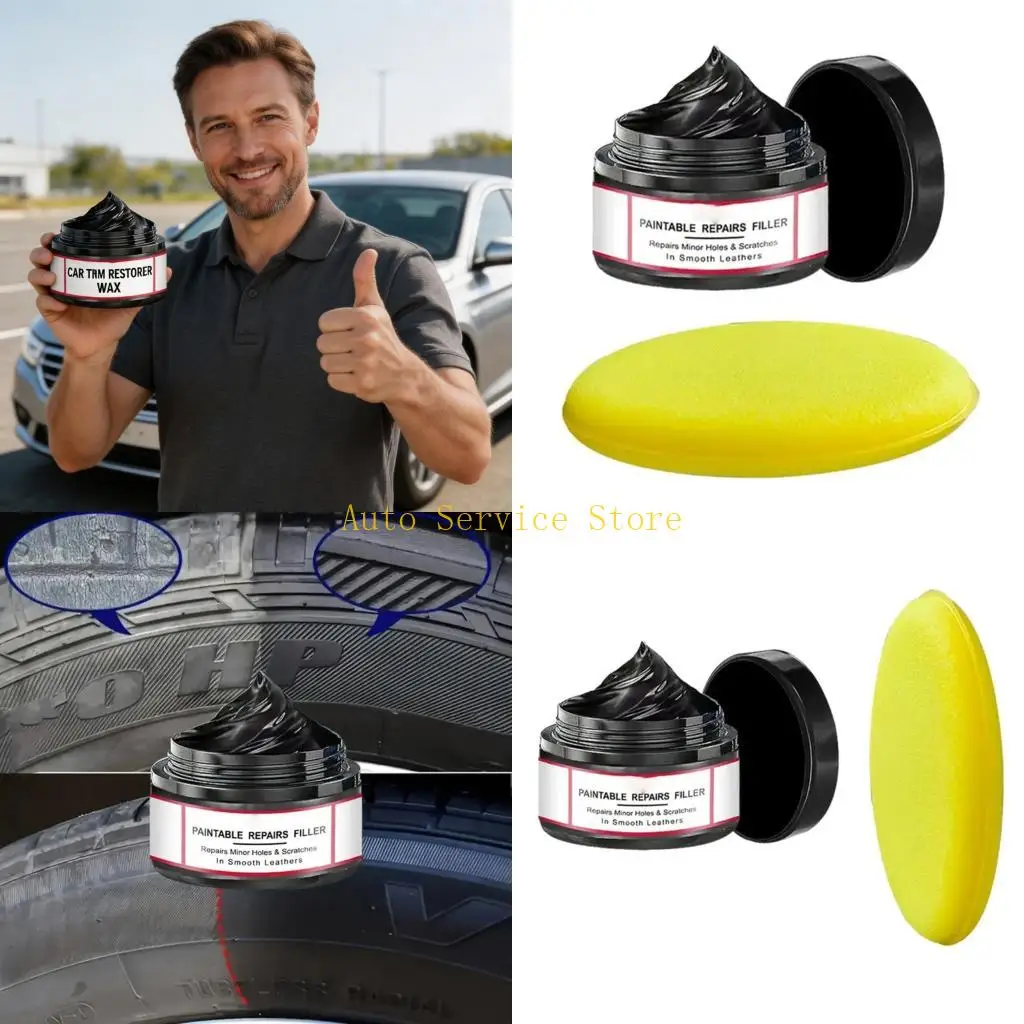 462A Quick Fix Car Interior Refurbishment Wax Scratch Repair Cream Easy to Use