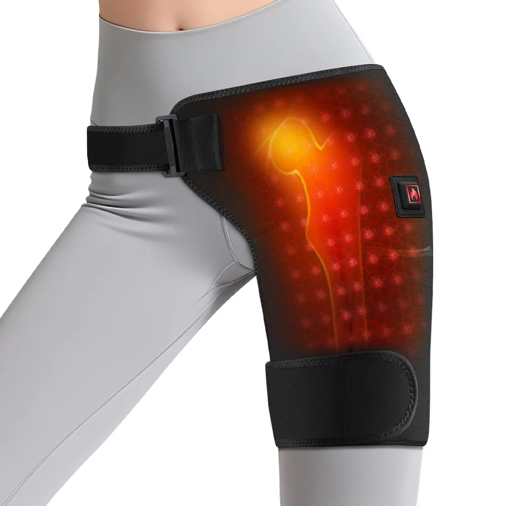 2026 New 660nm red light electric hot hip protector 105 lamp beads 3 levels of red light hot compress hip joint strap protector