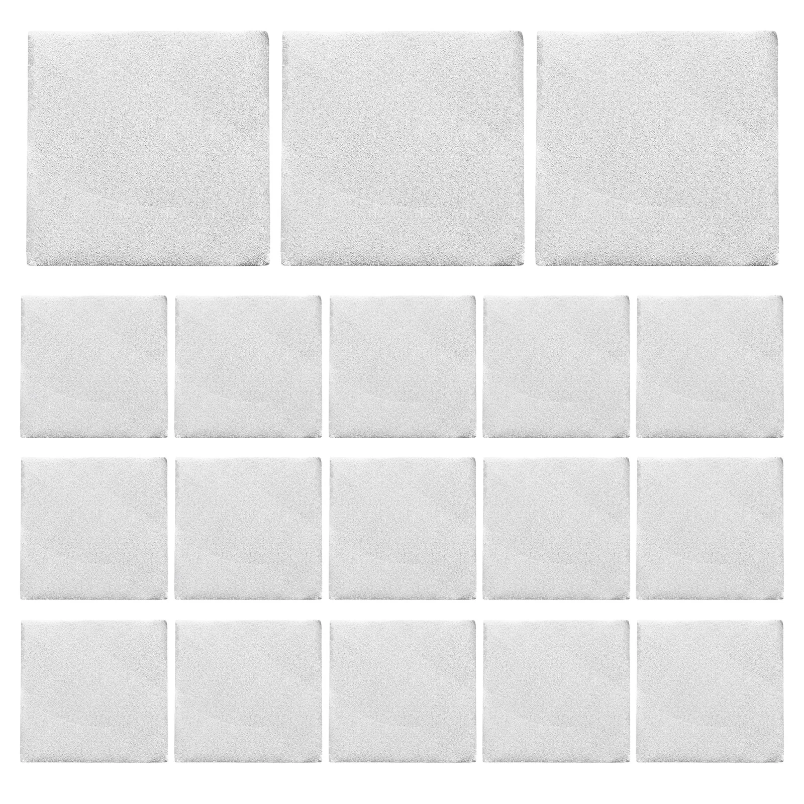 

500Pcs Aluminum Foil Chocolate Wrapping Paper Candy Wrappers 8cm Square Candy Packaging for Wedding Birthday Party Events