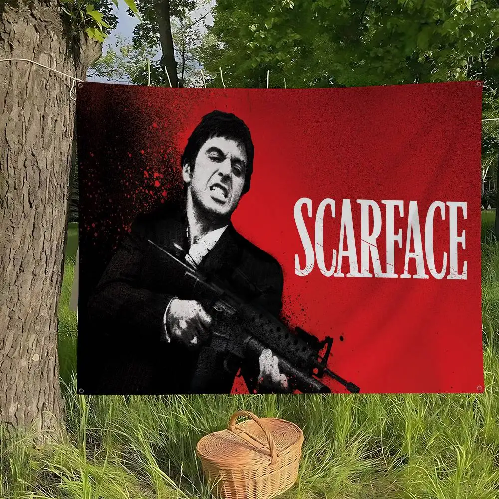 S-Scarface 1983 Film Advanced Printing Commercial Advertising Flag Company Party Banner