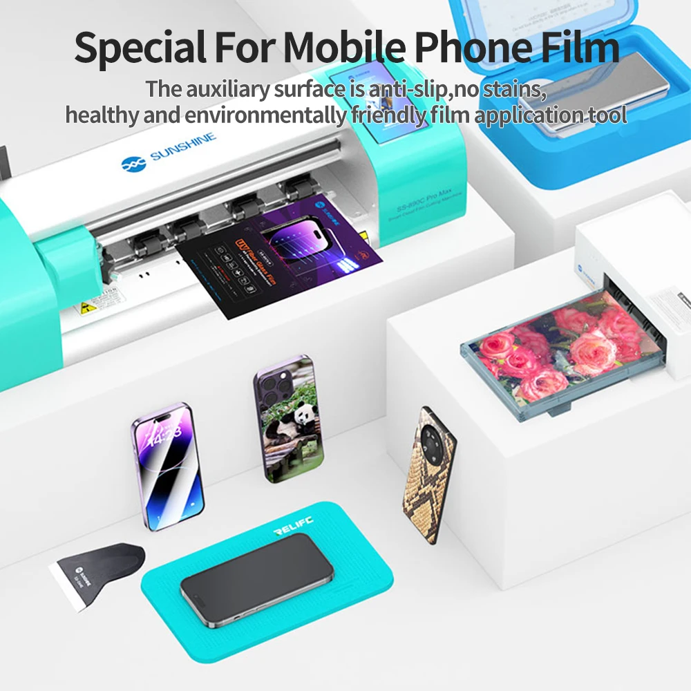 RELIFE RL-004DM Special Anti-slip Repair Work Mat for Film Application,Suitable for Mobile Phone Repair Film Anti-slip Mat Tool
