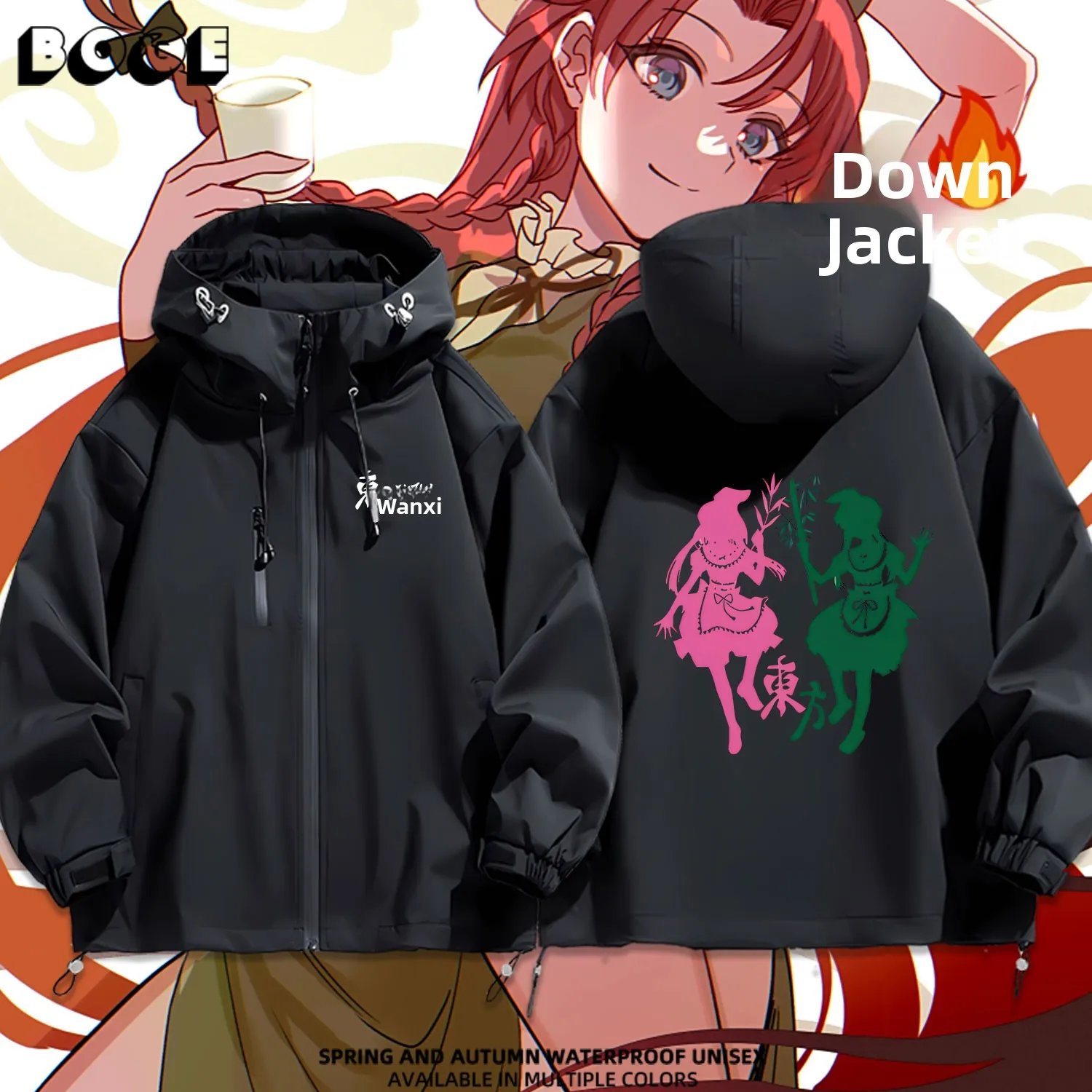 

Youth Casual Waterproof down Jaet Hooded Puffer Coat Outerwear for Daily And Outdoor Use Thiened Autumn Winter Spring Pol...