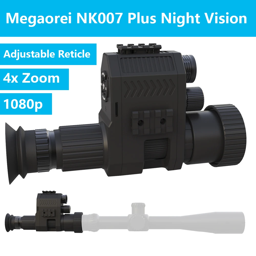 

Megaorei NK007 PLUS Hunting Camera Infrared Scope Night Vision Optical HD Digital Telescope with Built-in Tactical IR Flashlight