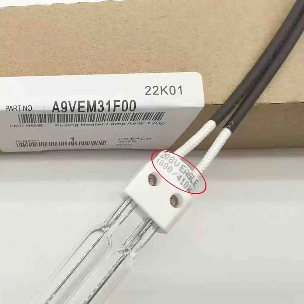 Original A9VEM31F00 Fusing Heater Lamp Assy 1 /UP for Konica Minolta AccurioPress C3070 3080 C4065 C4070 C4080