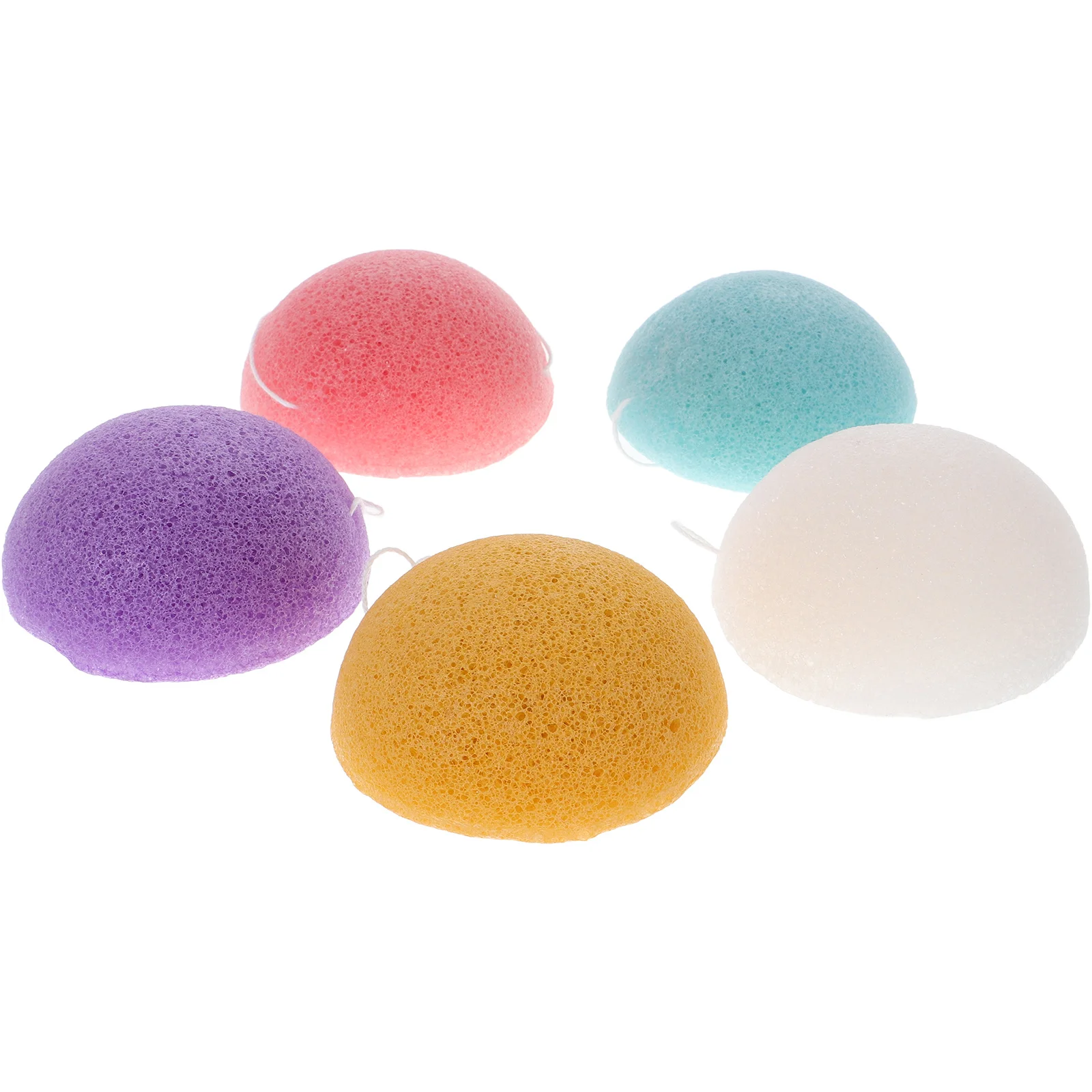 5Pcs Face Cleaning Sponge Facial Soft Exfoliating Sponges Durable Face Washing Tools Portable for Home Travel and Daily Care