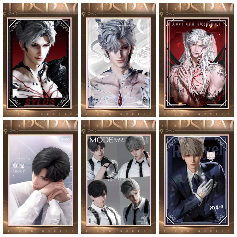 

Love Interactive Game Love and Deep Space Characters Surrounding Acrylic Colored Paper Fans' Collection Commemoration Meaningful