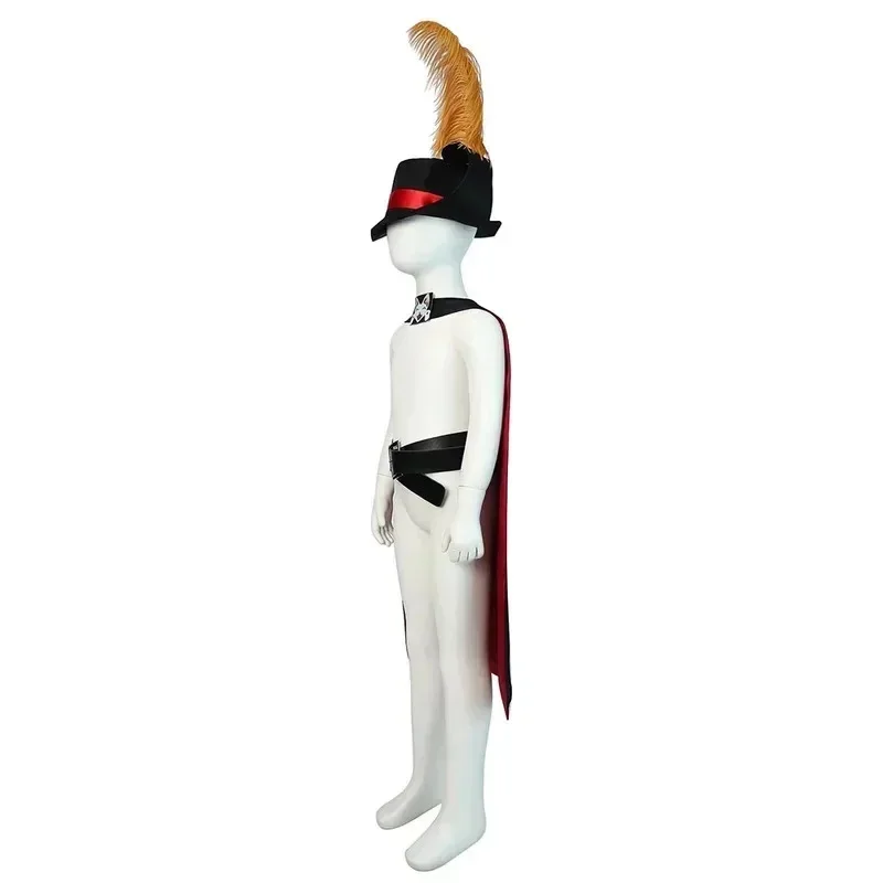New 2026 Anime Moie In Boots Adult Cosplay Cloak Hat Belt Suit Cat PUSS Full Halloween Costume. Coszei COS view 5