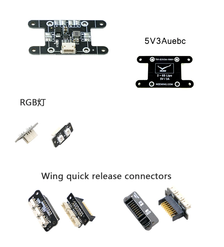 Heewing rc t1 acessórios de liberação rápida saco-conector de liberação rápida + plugue de liberação rápida/pacote de cabo