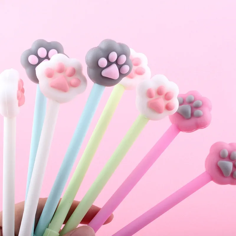 

40 шт., креативные японские студенты, милый кот, розовый коготь, каваи, школьные принадлежности, канцелярские гелевые ручки