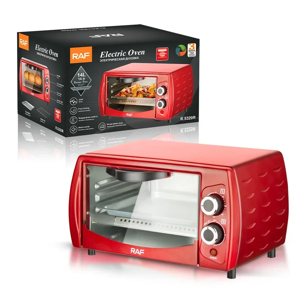 Raf Brand 14L table top mini electric cake oven small electrical home baking toaster oven