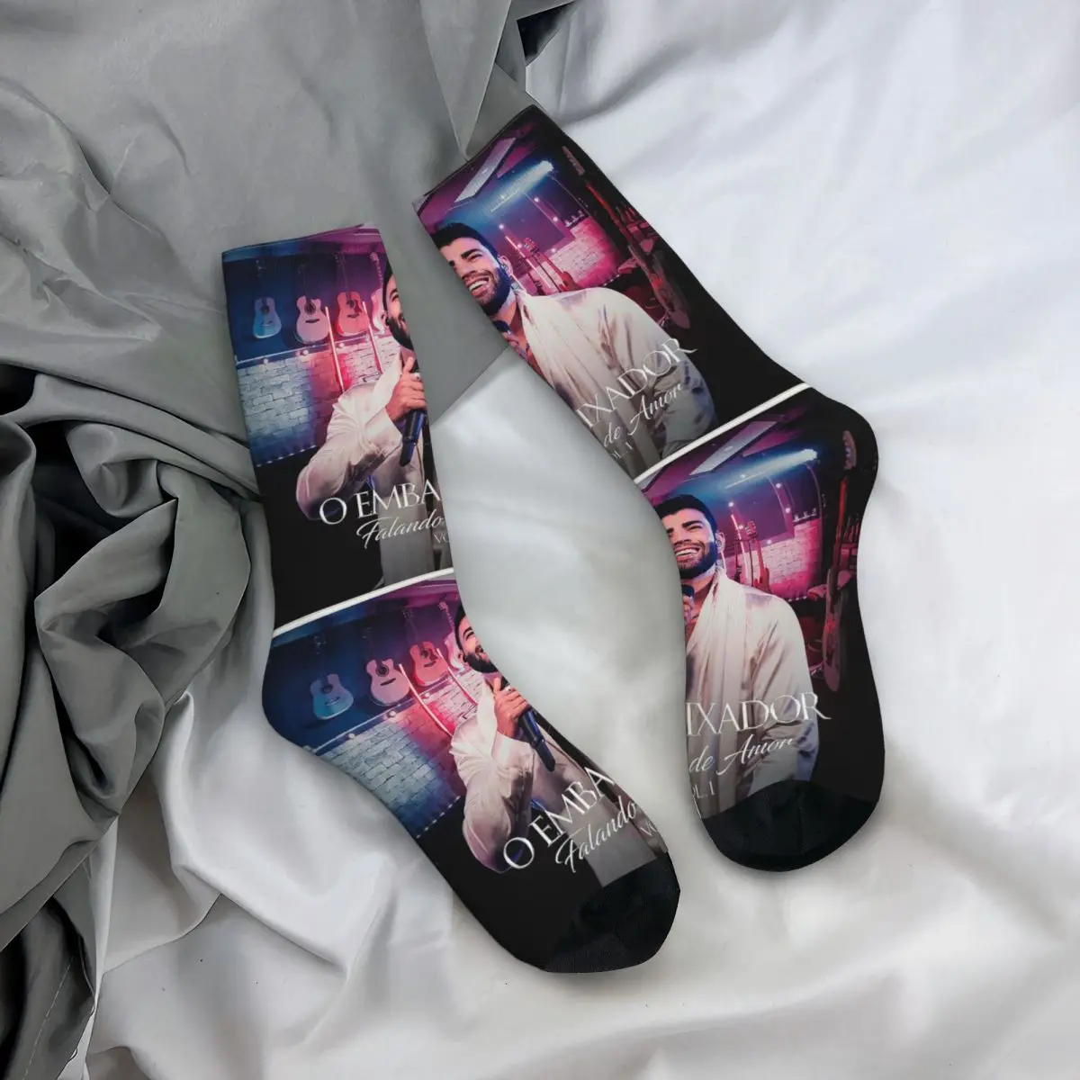 ألبوم Gusttavo Lima Falando De Amor Vol.1 2021 جوارب Harajuku جوارب طويلة لجميع المواسم هدية عيد ميلاد الرجل والمرأة #4