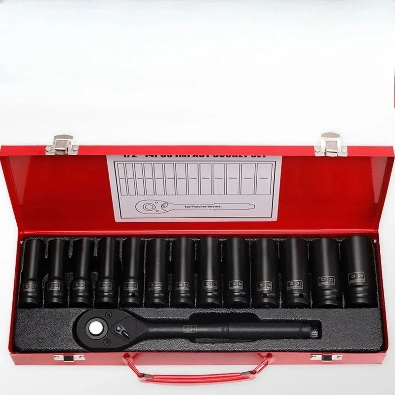

1/2 Inch Drive Socket Set Extension Bar Impact Hex Bit Sockets for Electric Wrench