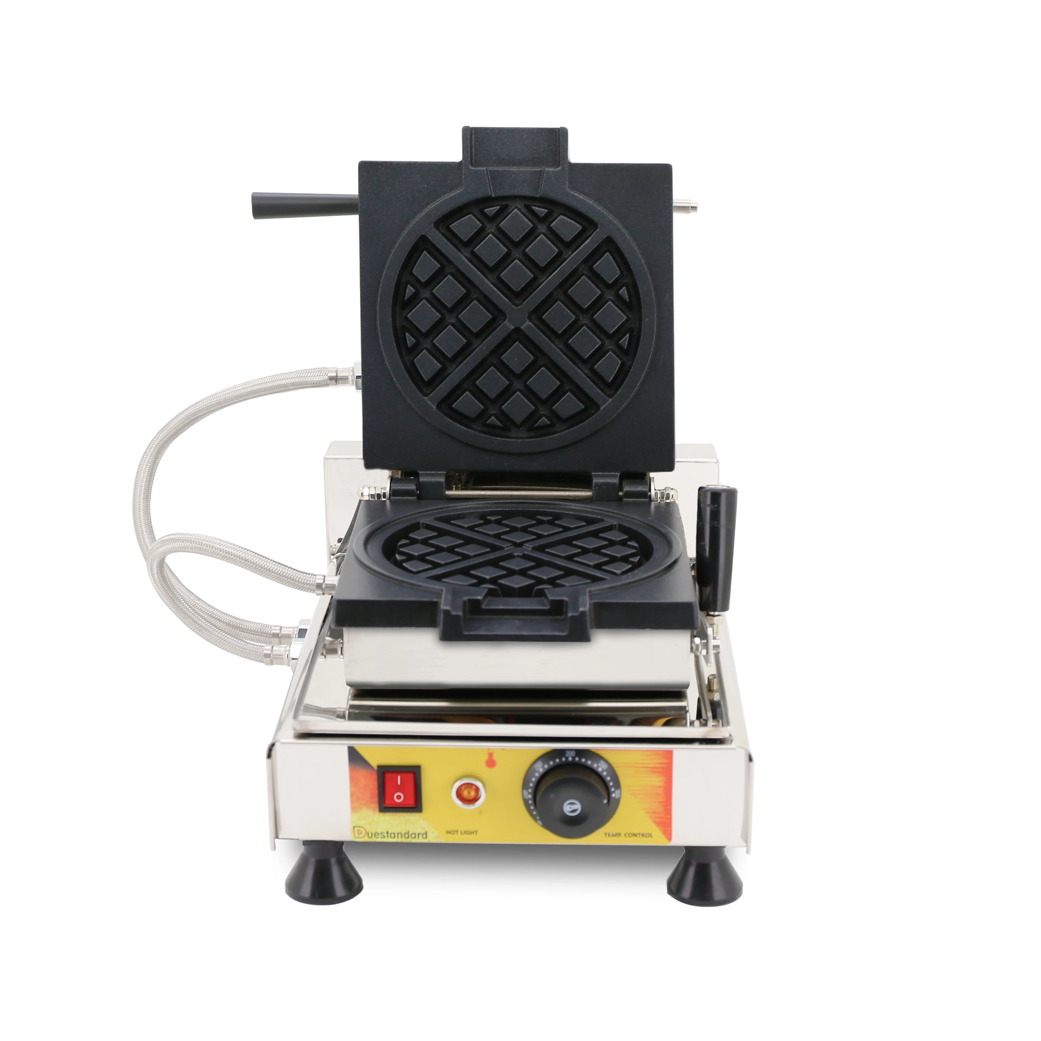 New Industrial  High Quality Belgian Waffle Maker Machine with 4 Pcs Heart Shaped Waffle for Sale