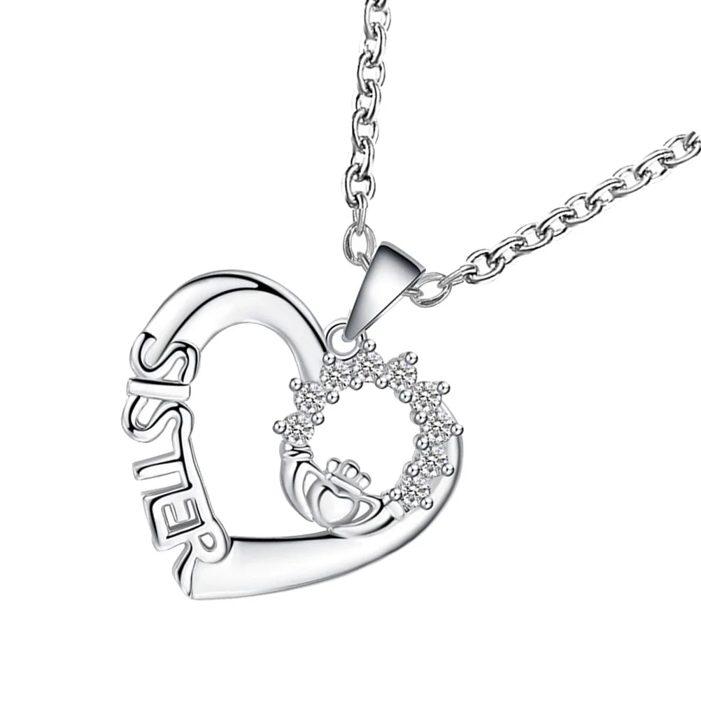 Collier pendentif en argent regardé délicat simple, bijoux de clavicule, amour 16%, JOChic