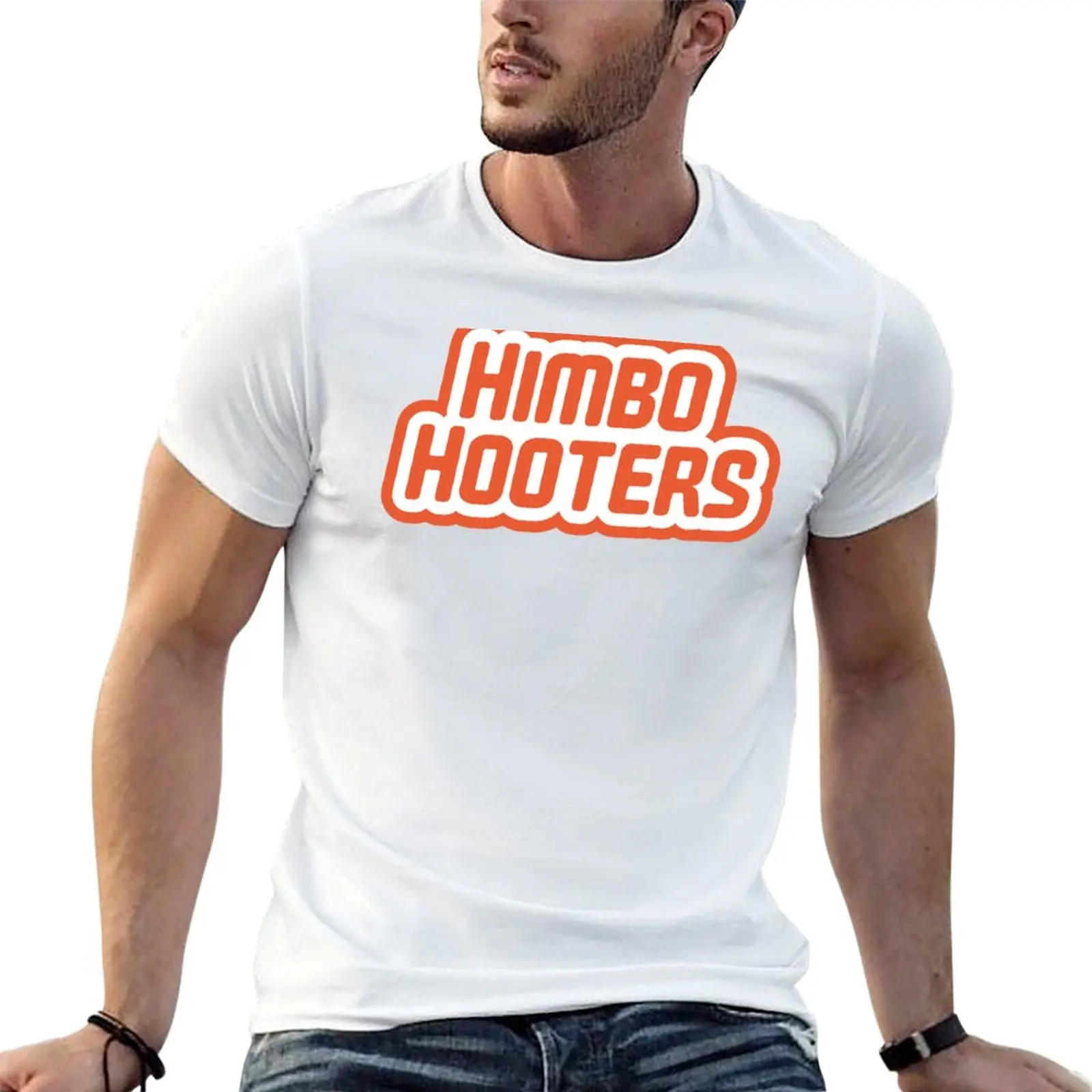 Himbo Hooters (Orange) T-Shirt t shirt personalised essential t shirt t shirts for man graphic vintage T-shirt