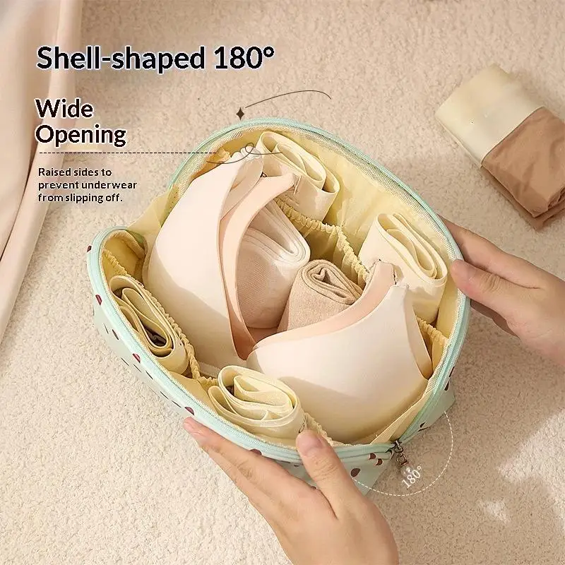 Waterproof Portable Travel Clothing Storage Bag Compact Underwear Organizer Pouch Business Trip Luggage Sorting Accessory
