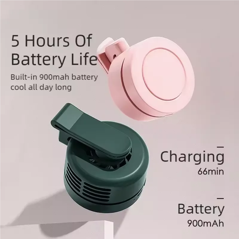 

Портативный электрический вентилятор, мини-ручной перезаряжаемый безлопастной настольный вентилятор с зажимом, поясной вентилятор для наружной вентиляции, летнее охлаждение