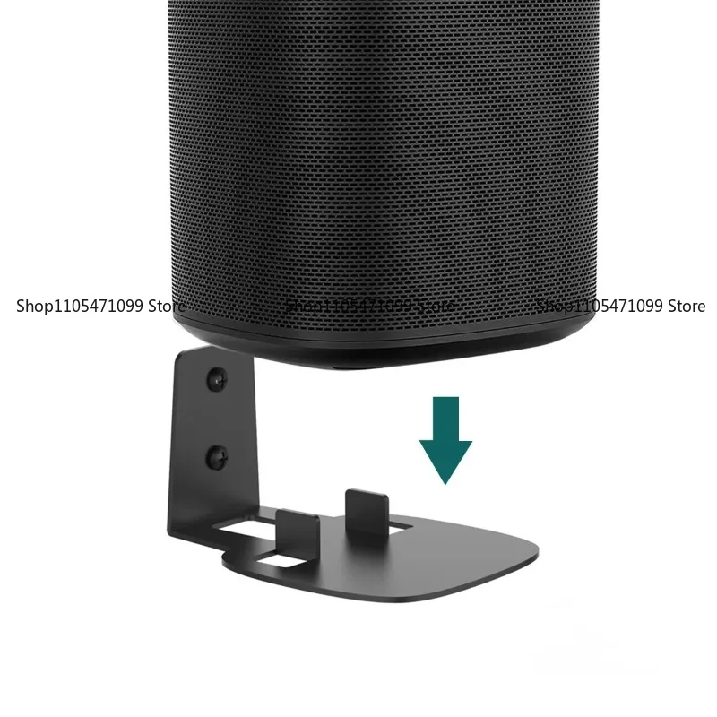 For Monzlteck Sonos One SL Speaker Wall Mount Metal Hanger Black
