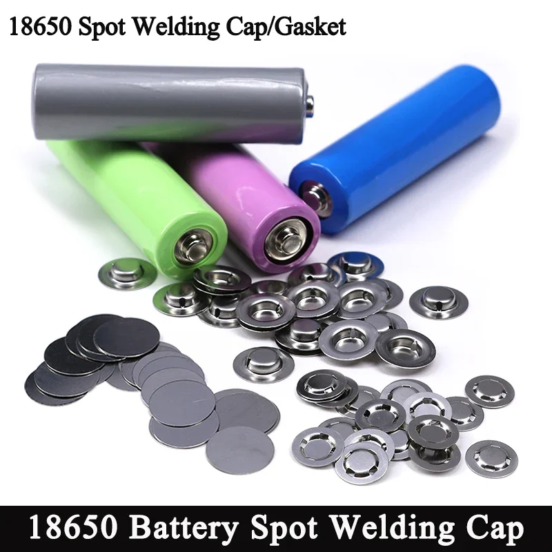 18650 Battery Spot Welding Cap Alternative Electrode Tip Cap Positive Spot Welding Accessories Battery Negative Flat Gasket