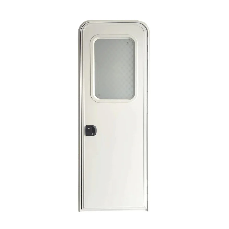 Airow auto Chinese Manufacturer High Quality Aluminum Alloy Frame Single Point Lock Rv Motorhome Entry Door view 6