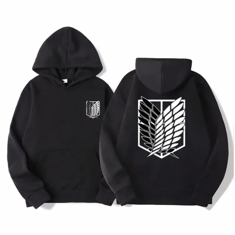 

Japan Anime Attack on Titan Men Hoodies Spring Autumn Hip Hop Casual Pullover Top Hoodie Fashion Sweatshirts Jogging Sportswear