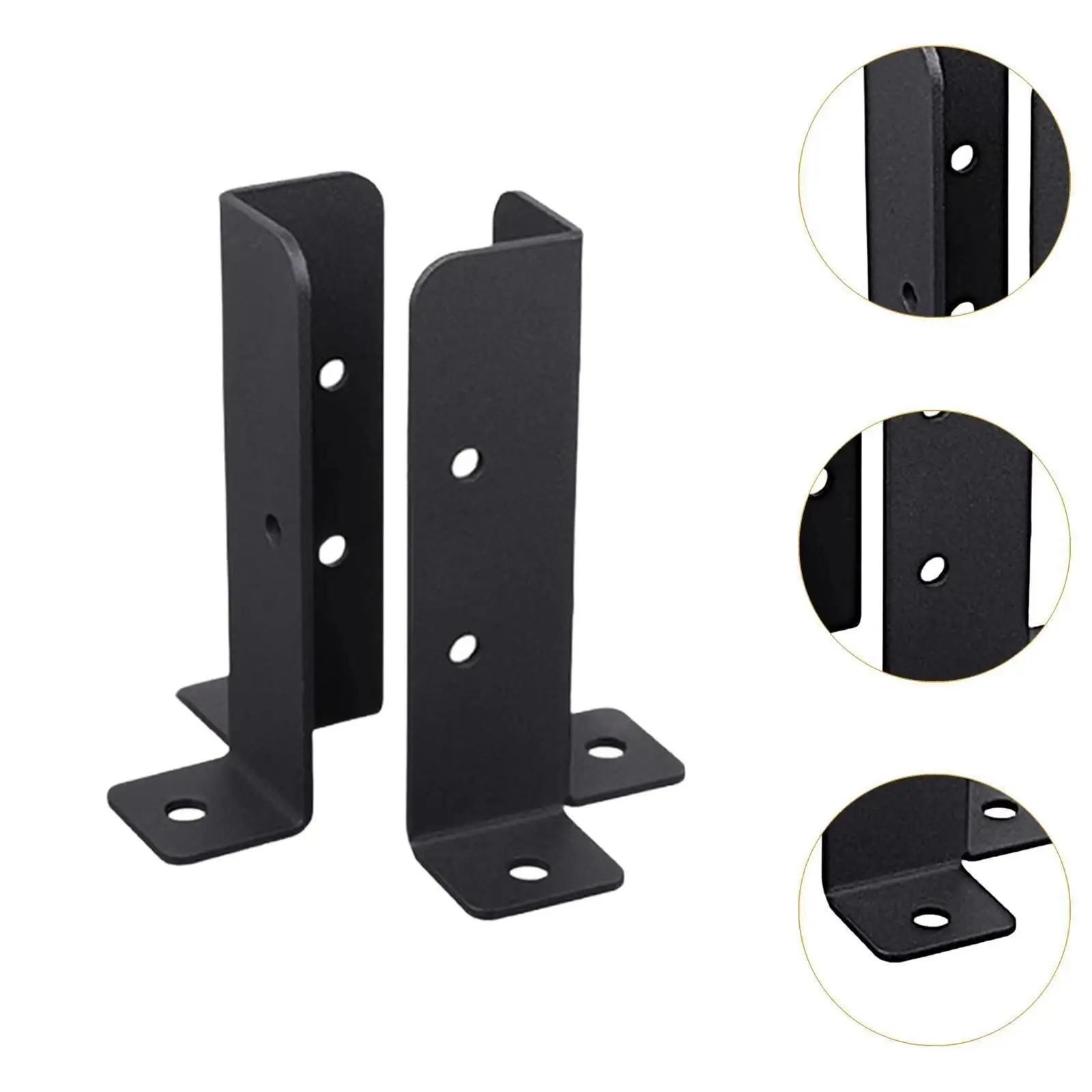 Suporte de base de poste, base de âncora de poste de deck profissional resistente de hardware
