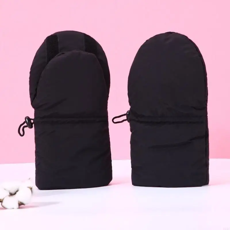 

K1KC Windproof Stroller Hand Gloves Winter Thick Warm Hand Muff Cold Weather Mittens