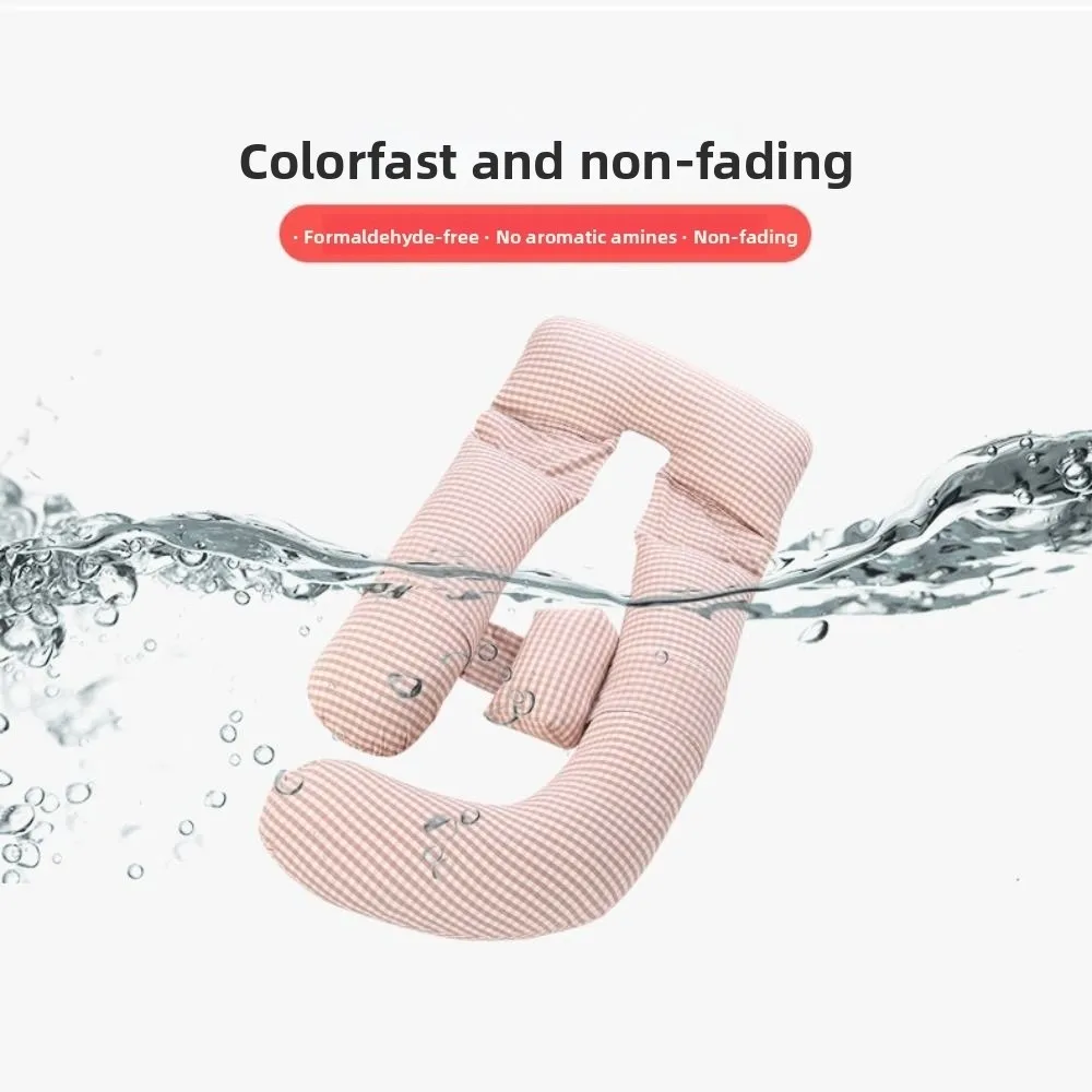 หมอนรองครรภ์รูปตัว G รองรับหน้าท้องและเอว หมอนสำหรับนอนตะแคงอเนกประสงค์ ผลิตจากผ้าฝ้ายกำมะหยี่นุ่ม หมอนรองหลัง