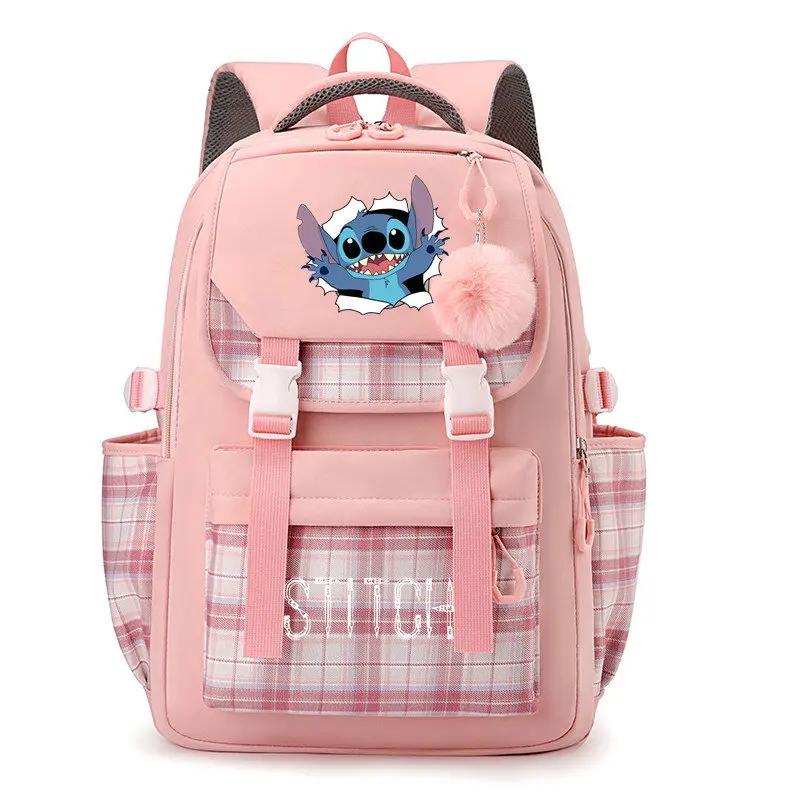 Disney Lilo Stitch Backpack for Girls Teenage Student Back To School Mochila Child Bookbag Waterproof Women Rucksack Laptop Bags