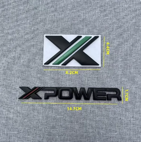 Original 3D Car Metal X POWER XPOWER Logo Stickers and Decals For MG5 MG6 MG Rear Trunk Body Emblem Badge Styling Accessories