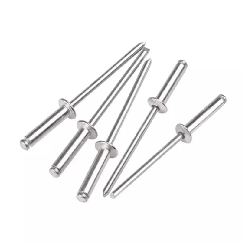 20-100pcs M2.4 M3.2 M4 M5 GB12618 Aluminium Mushroon Head Break Mandrel Blind Rivets Nail Pop Rivets For Furniture Car Aircraft
