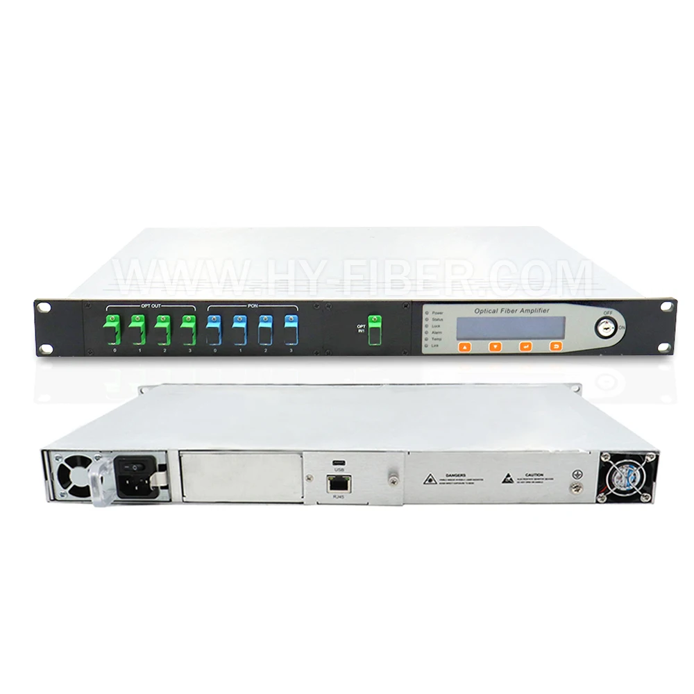 

Factory Supply SNMP Control EDFA With 2X1 Fiber Switch CATV Optical Amplifier, 1550nm, WDM SC/APC-SC/UPC, 2 Input